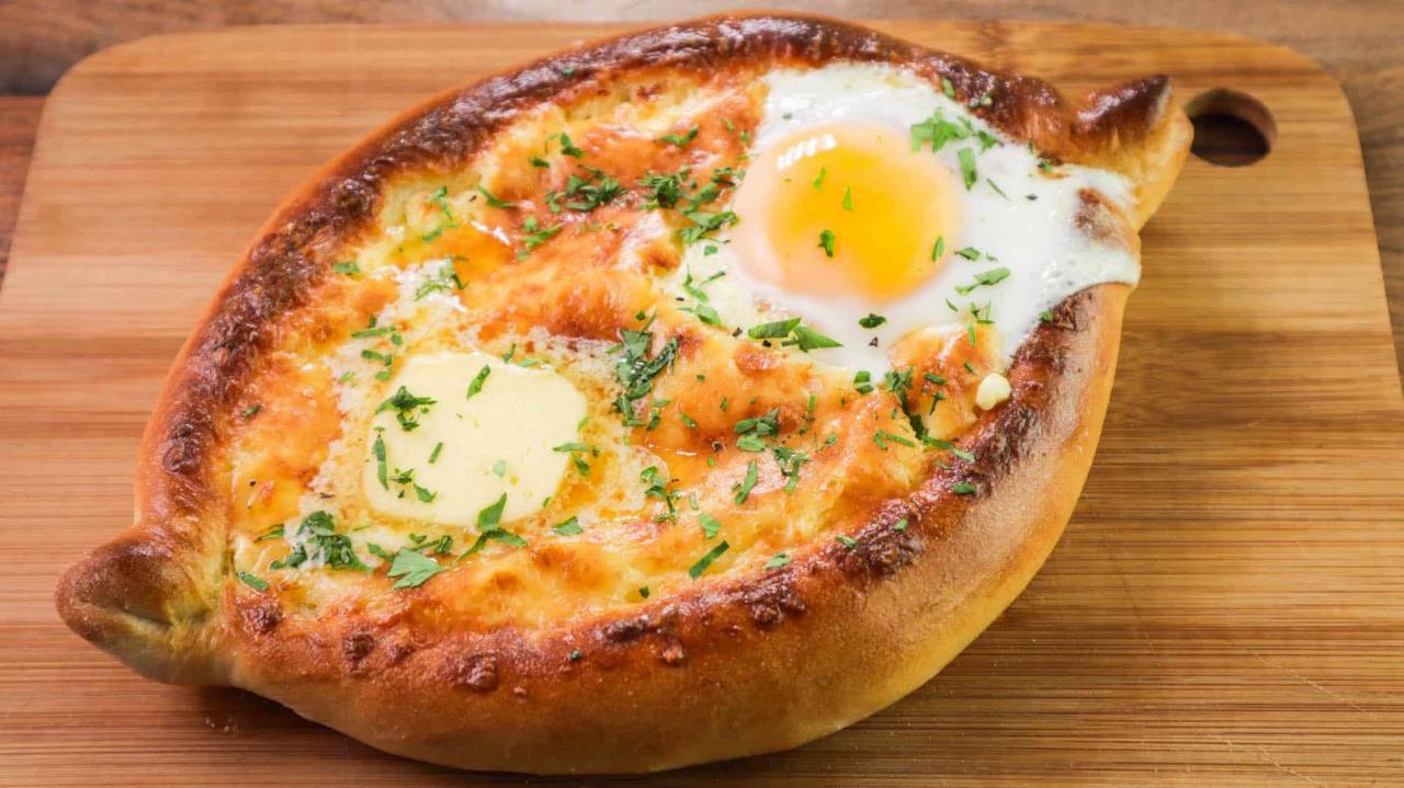 Khachapuri, Georgian Cheese Boat (Bread) - ChainBaker