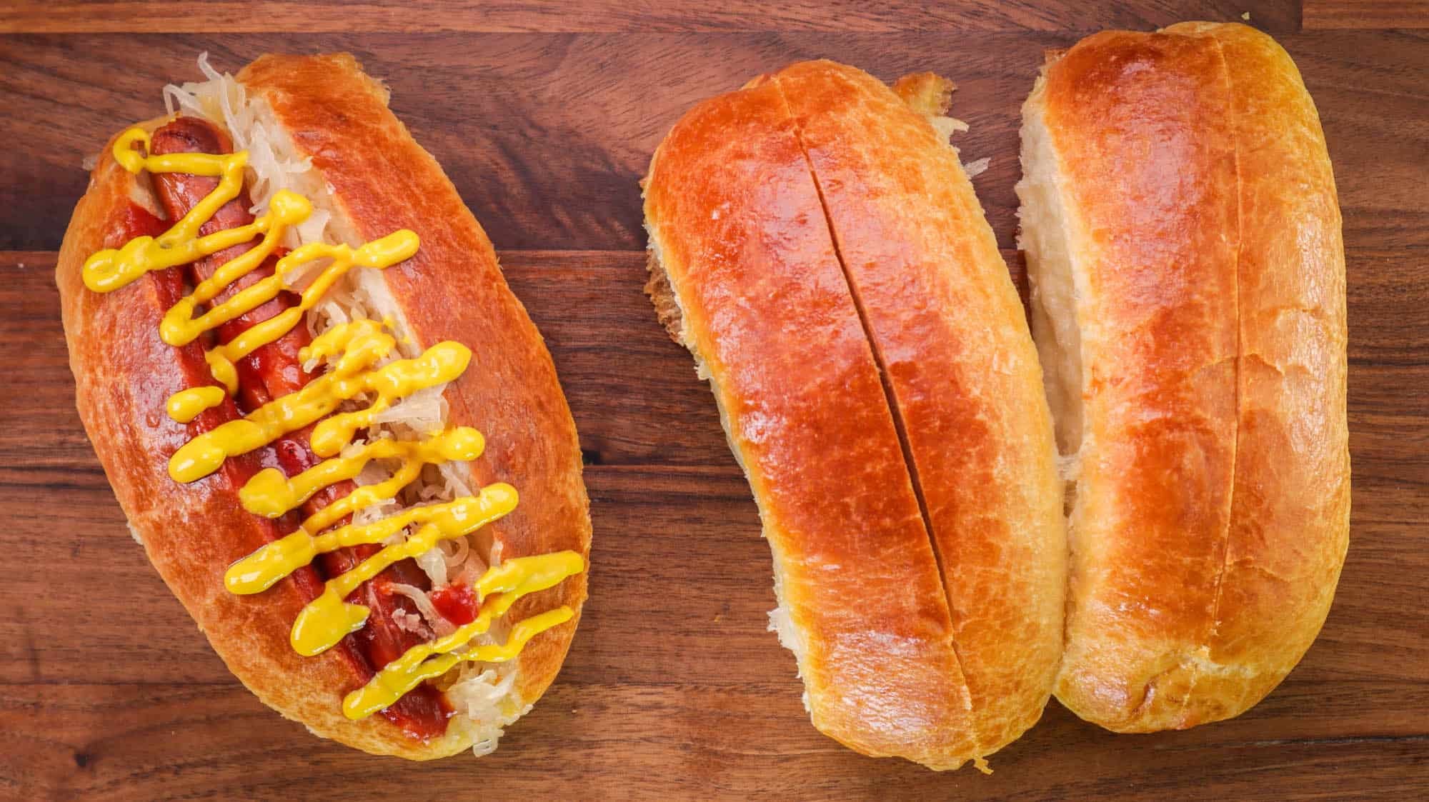 Quick & easy hot dog bun pan