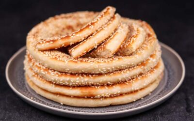 How to Make Cheesy Stuffed Sesame Flatbreads